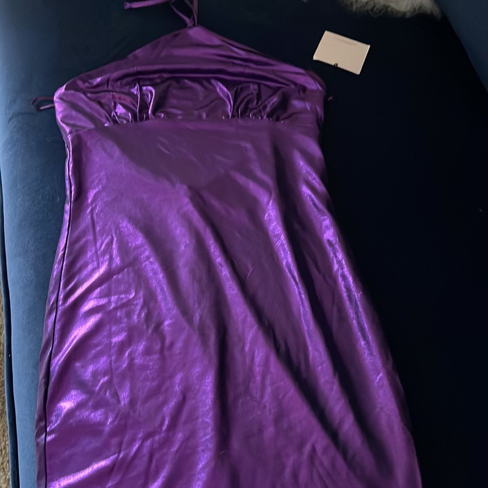 Purple mini dress